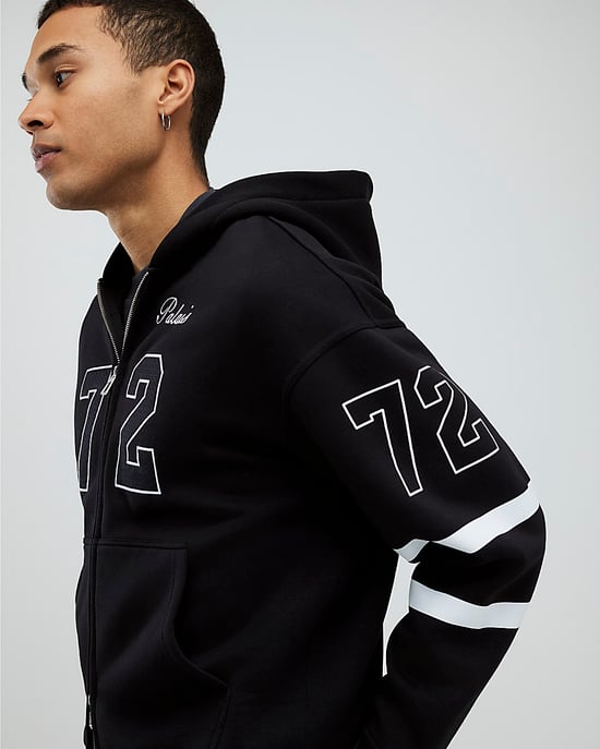 River Island Mens Hoodie Black Oversized Fit 72 Palais - Image 2