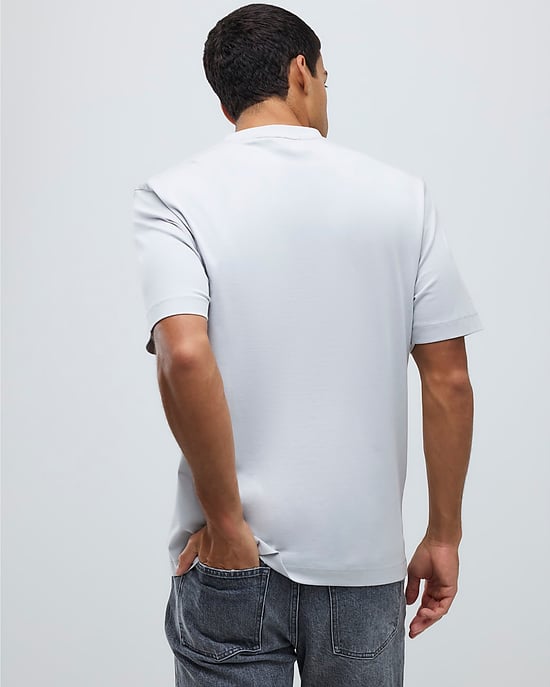 River Island Mens T-Shirt Grey Regular Fit Crew Neck 3 Pack - Image 3