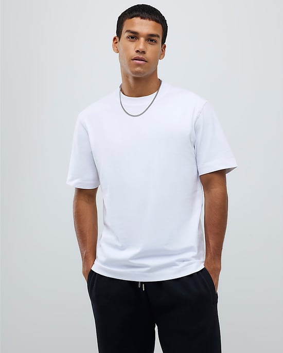 River Island Mens T-Shirt Grey Regular Fit Crew Neck 3 Pack - Image 4