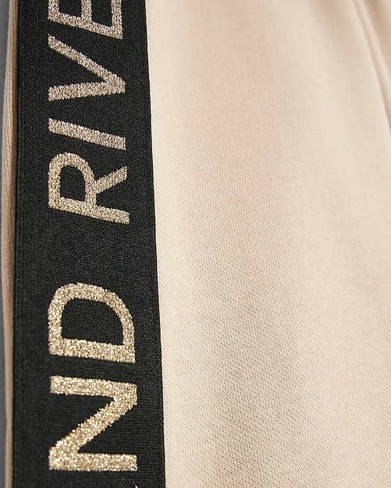 River Island Mini Girls Hoodie & Joggers Set Beige RI 2 Piece - Image 4