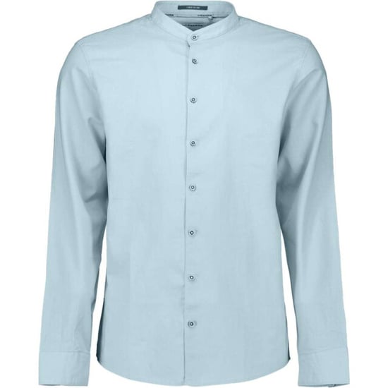 No Excess Shirt with linen granddad sky - Image 1