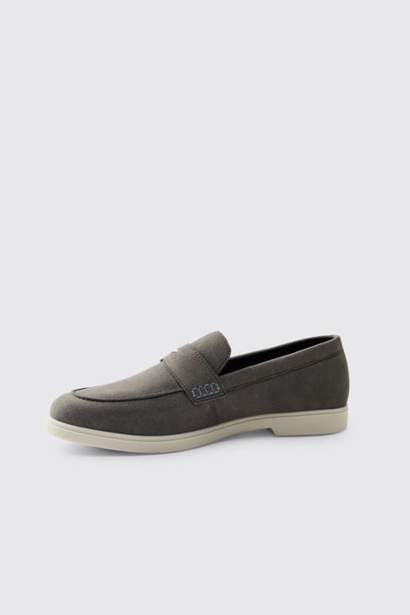 Casual Faux Suede Penny Loafer - Image 2