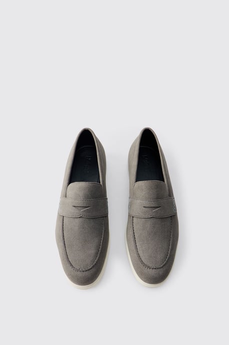 Casual Faux Suede Penny Loafer - Image 4