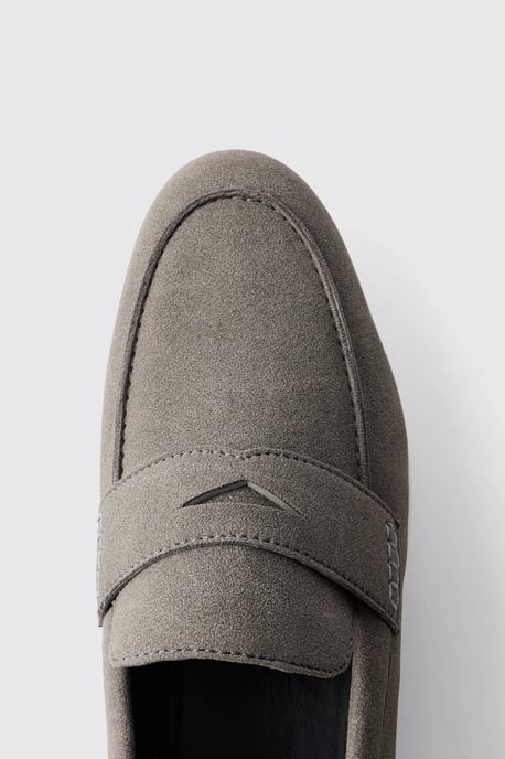 Casual Faux Suede Penny Loafer - Image 5