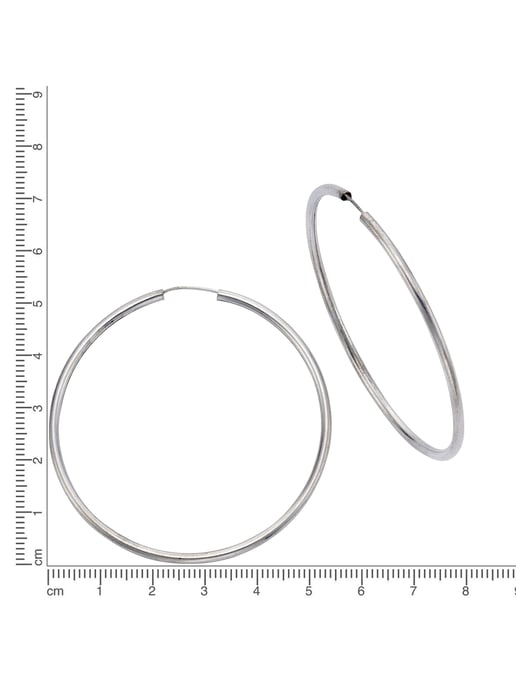 Celesta Silber Creoles 925 silver rhodium-plated 5.0cm - Image 4