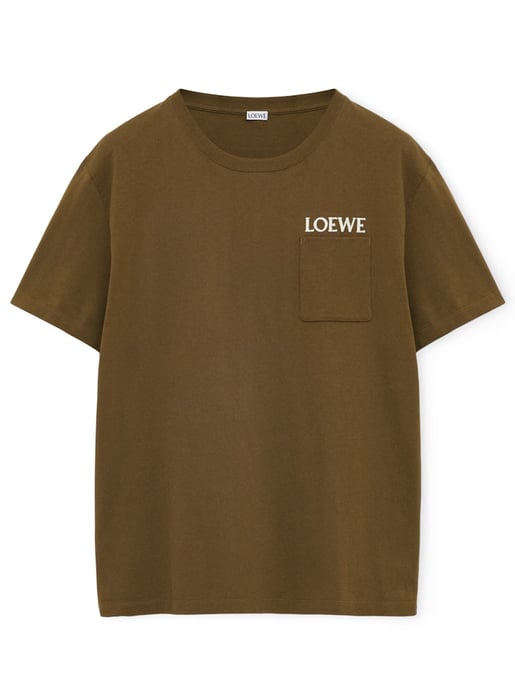Embroidered Logo T-Shirt in Green - Image 1
