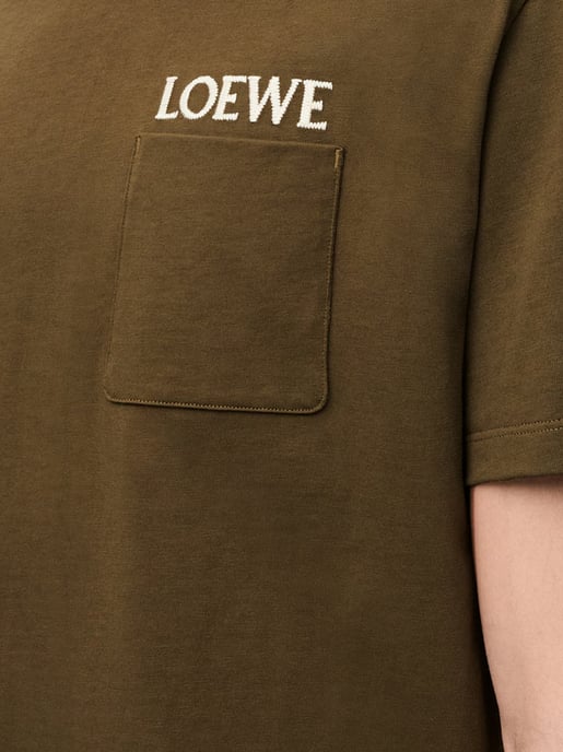 Embroidered Logo T-Shirt in Green - Image 3