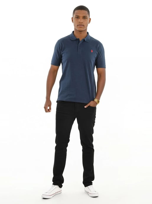 U.S. Polo Assn. heren basic poloshirt met korte mouwen en stretch - Image 4