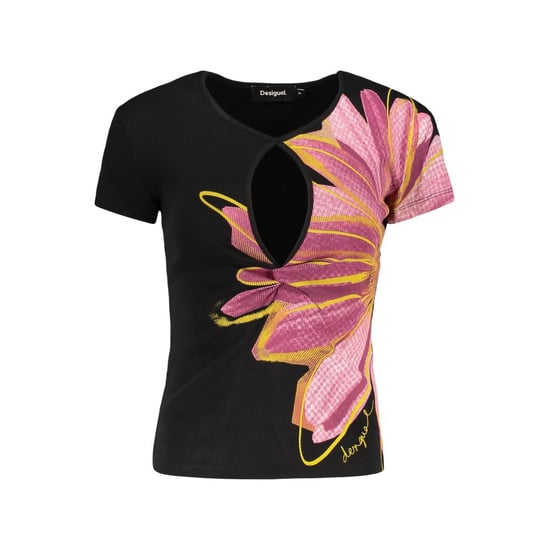 Desigual svart bomulls t-shirt för kvinnor - Image 2