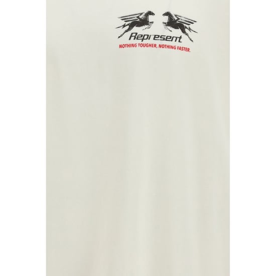 Represent Witte Katoenen T-Shirt - Image 3