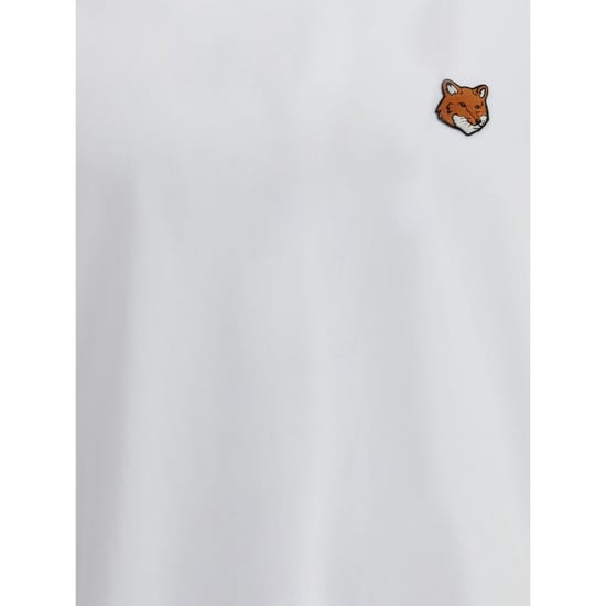 Maison Kitsuné Vit Bomull T-shirt - Image 3