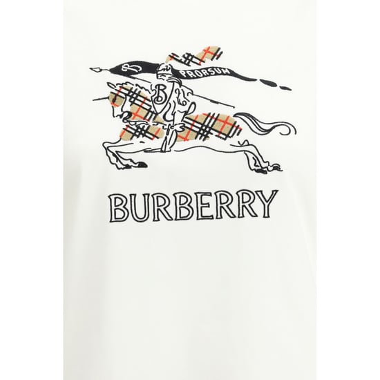 Burberry Witte Katoenen T-Shirt - Image 3