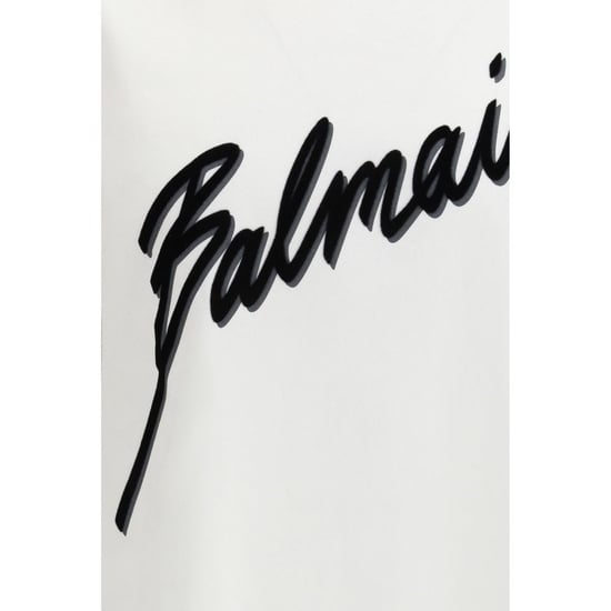 Balmain Witte Katoenen T-Shirt - Image 3