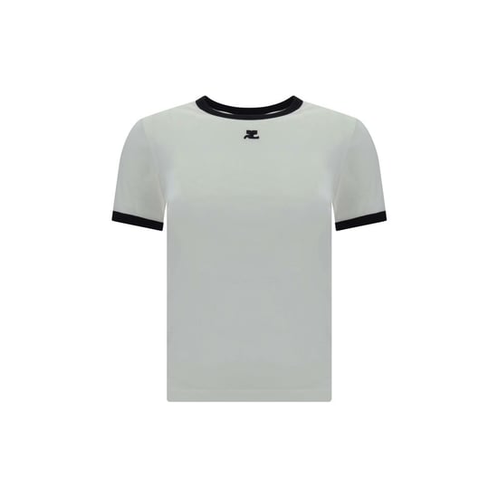 Courrèges vit bomulls T-shirt - Image 1