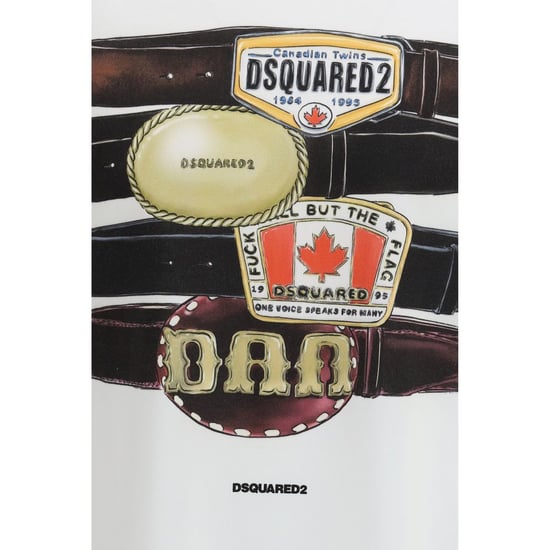 Dsquared² Vit Bomull T-shirt - Image 3