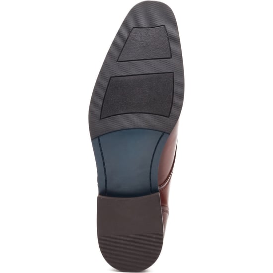 Base London Cleric Mens Monk Shoes Dark Tan - Image 4