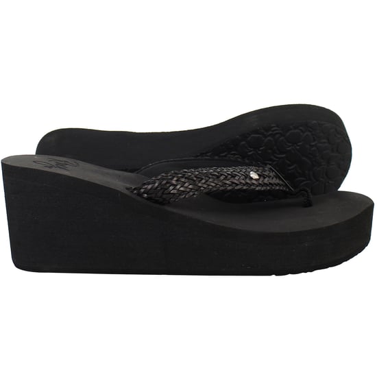 Roxy Mellie III Womens Black Flip-Flops - Image 4