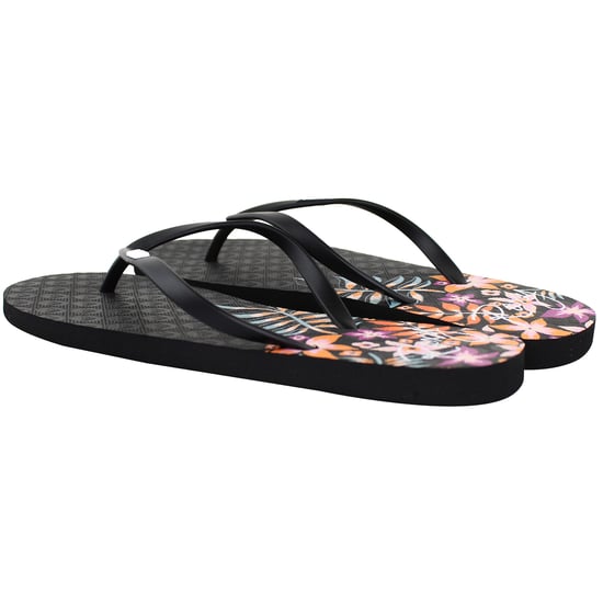 Roxy Viva Stamp II Womens Black Flip-Flops - Image 4