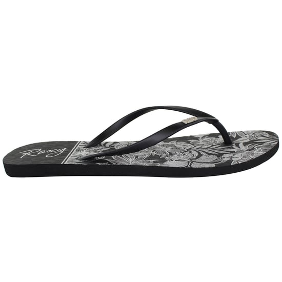 Roxy Viva Stamp II Womens Black/White Flip-Flops - Image 2