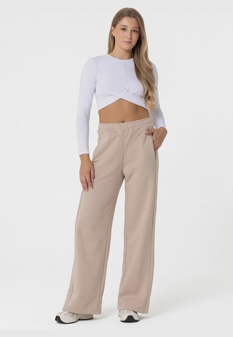 Wide Sweatpants BEIGE - Image 2