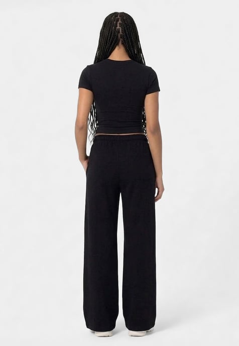 Wide Sweatpants ZWART - Image 4