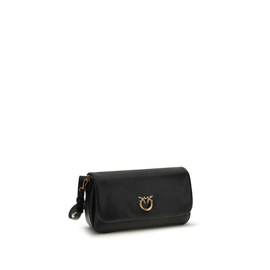 PINKO Black Calf Leather Bos Taurus Shoulder Bag - Image 2