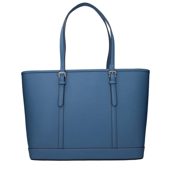 Michael Kors Blauwe Leren Schoudertas - Image 3