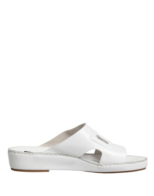 Dolce & Gabbana Witte DG Cutout Slippers Flats Schoenen - Image 2