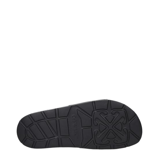 Off-White Zwarte Katoenen Slippers - Image 5