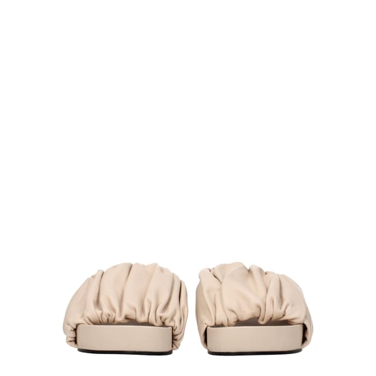 Jil Sander Rosa Lädertofflor - Image 3