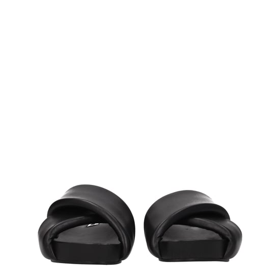 Jil Sander Svarta Lädertofflor - Image 3