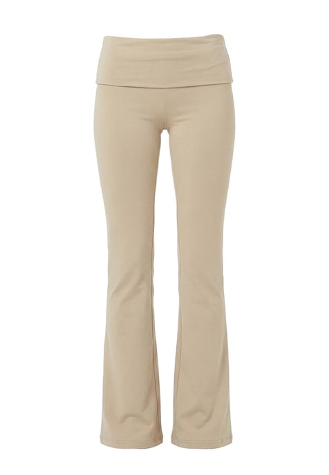 Fold Over Pants BEIGE - Image 1