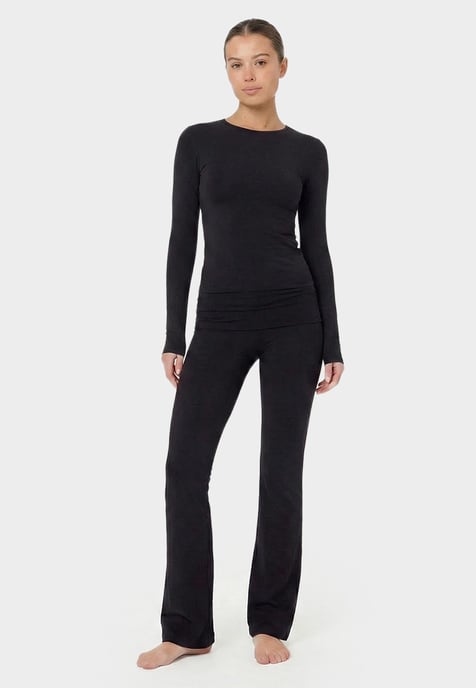 Fold Over Pants ZWART - Image 2
