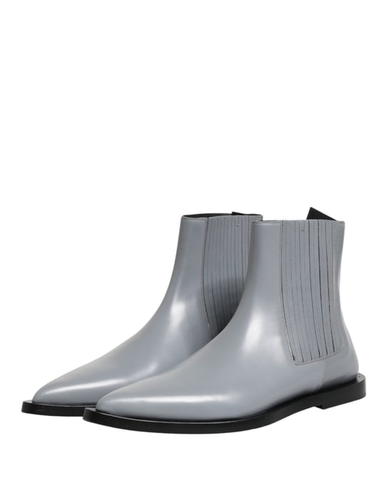 Dolce & Gabbana Ljusgrå Chelsea Kort Ankelboots Skor - Image 5