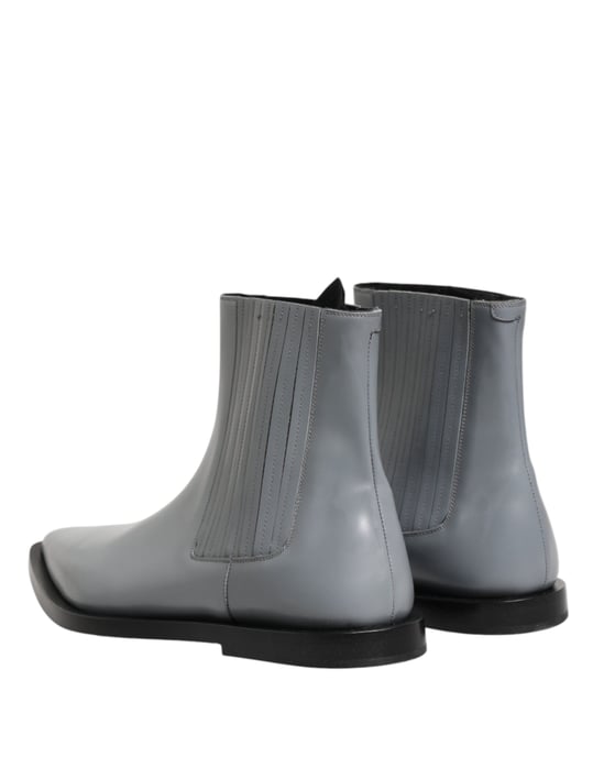 Dolce & Gabbana Ljusgrå Chelsea Kort Ankelboots Skor - Image 6