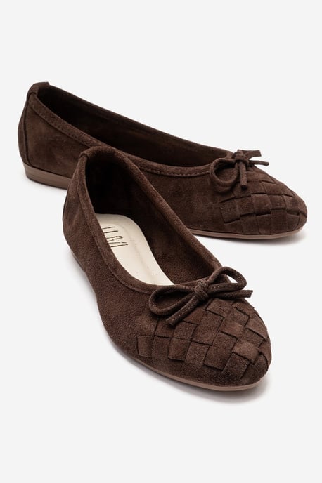 Nopos Läder Cap Toe Ballerina - Image 1