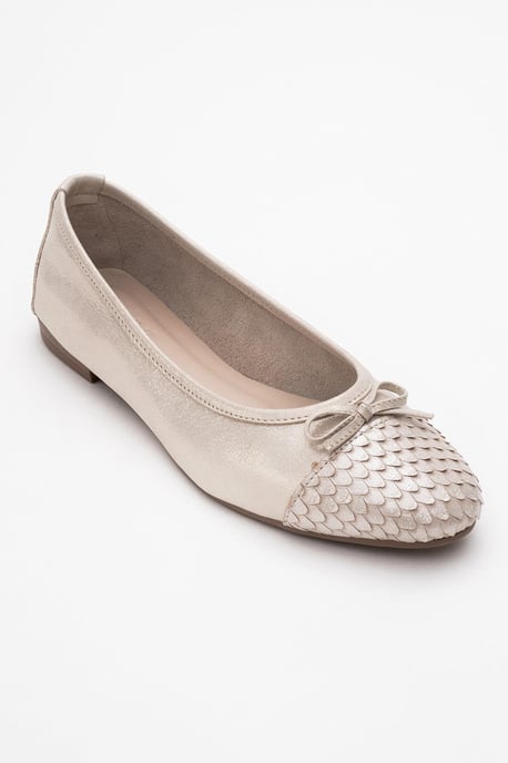 Copos Leren Strik Neus Ballerina - Image 6