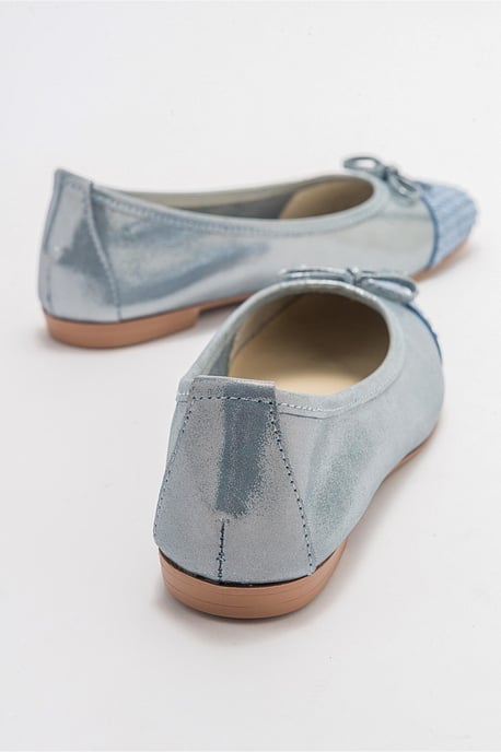 Copos Leren Strik Neus Ballerina - Image 6