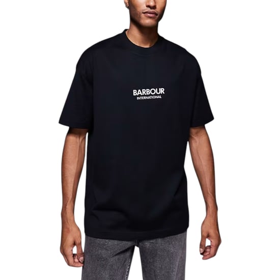 Barbour Mens T Shirts Relaxed Fit Crew Neck Short Sleeve Cotton Summer Tee - Image 1