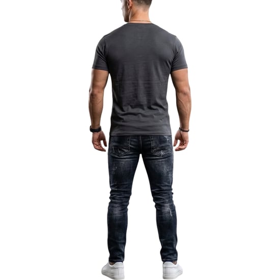 Diesel Mens T Shirts Graphic Logo Print Crew Neck Summer Cotton Tee - Image 2
