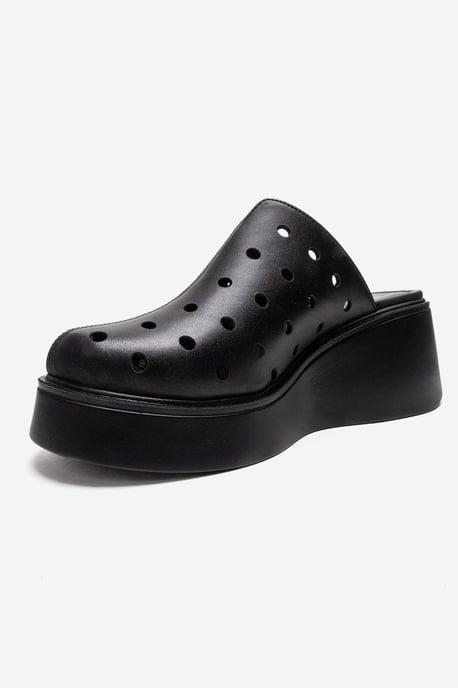Nives Läder Kilklack Sandal - Image 6