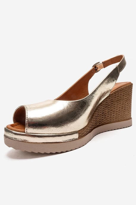 Helina Leren Wedge Sandaal - Image 6