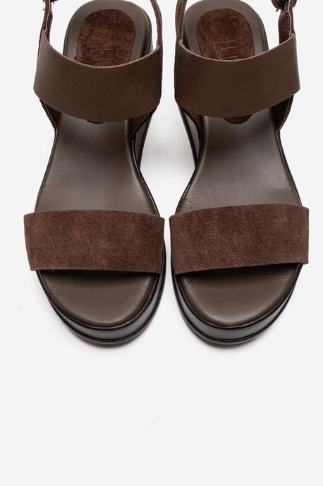 Lolanthe Leather Wedge Sandal - Image 2