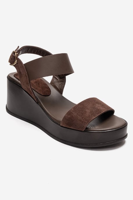 Lolanthe Leather Wedge Sandal - Image 3