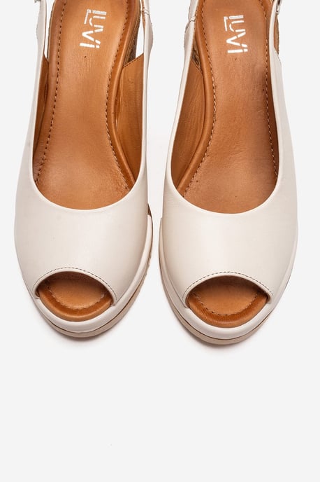 Helina Leather Wedge Sandal - Image 2