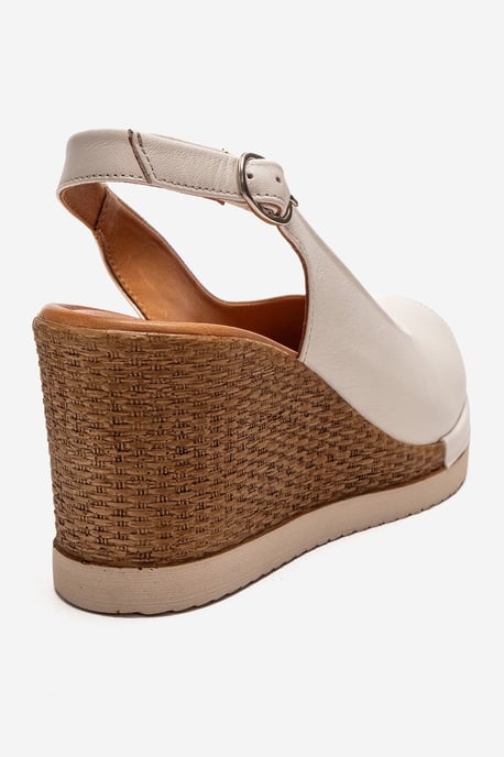 Helina Leather Wedge Sandal - Image 5