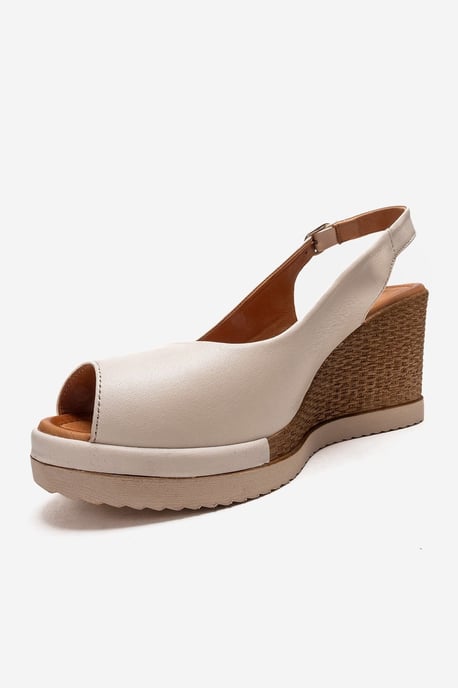 Helina Leather Wedge Sandal - Image 6