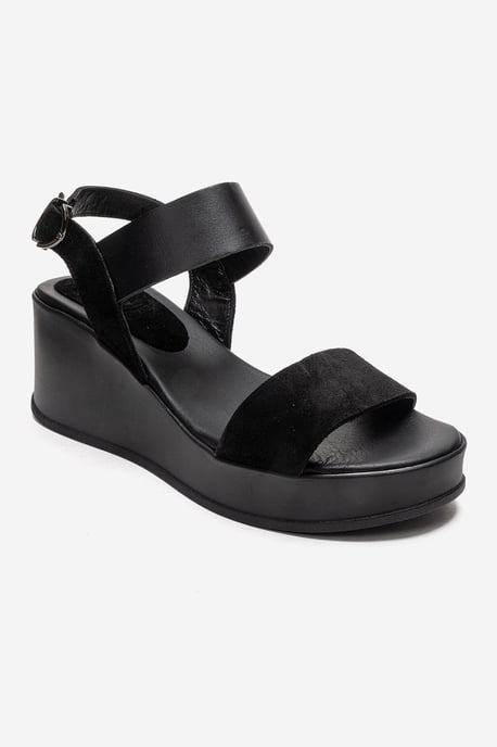 Lolanthe Leather Wedge Sandal - Image 3