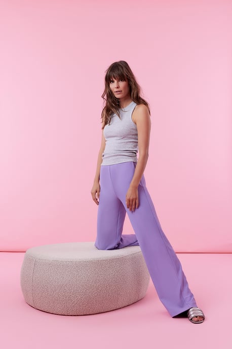 Corel Broek Lilly Wide Pants Paars - Image 2