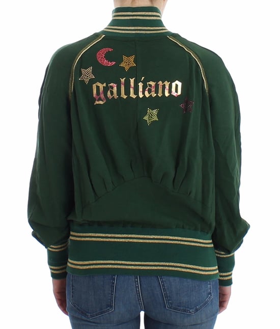 John Galliano Groene Neppitsshirt Trui Jas - Image 4